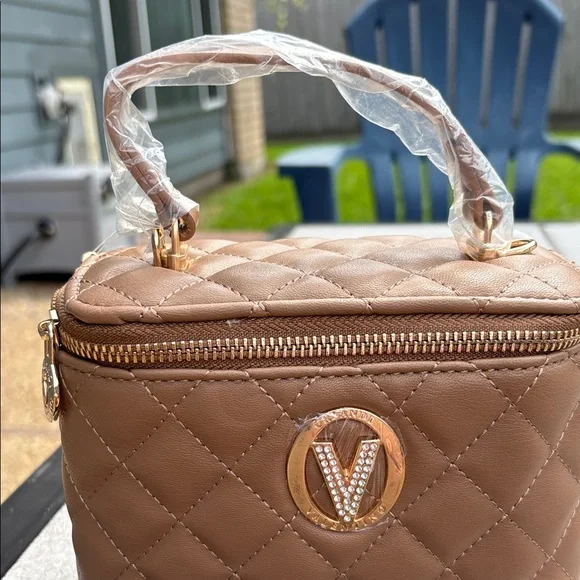 Valentino Orlando Brown Quilted Handbag/Crossbody - Picture 2 of 6